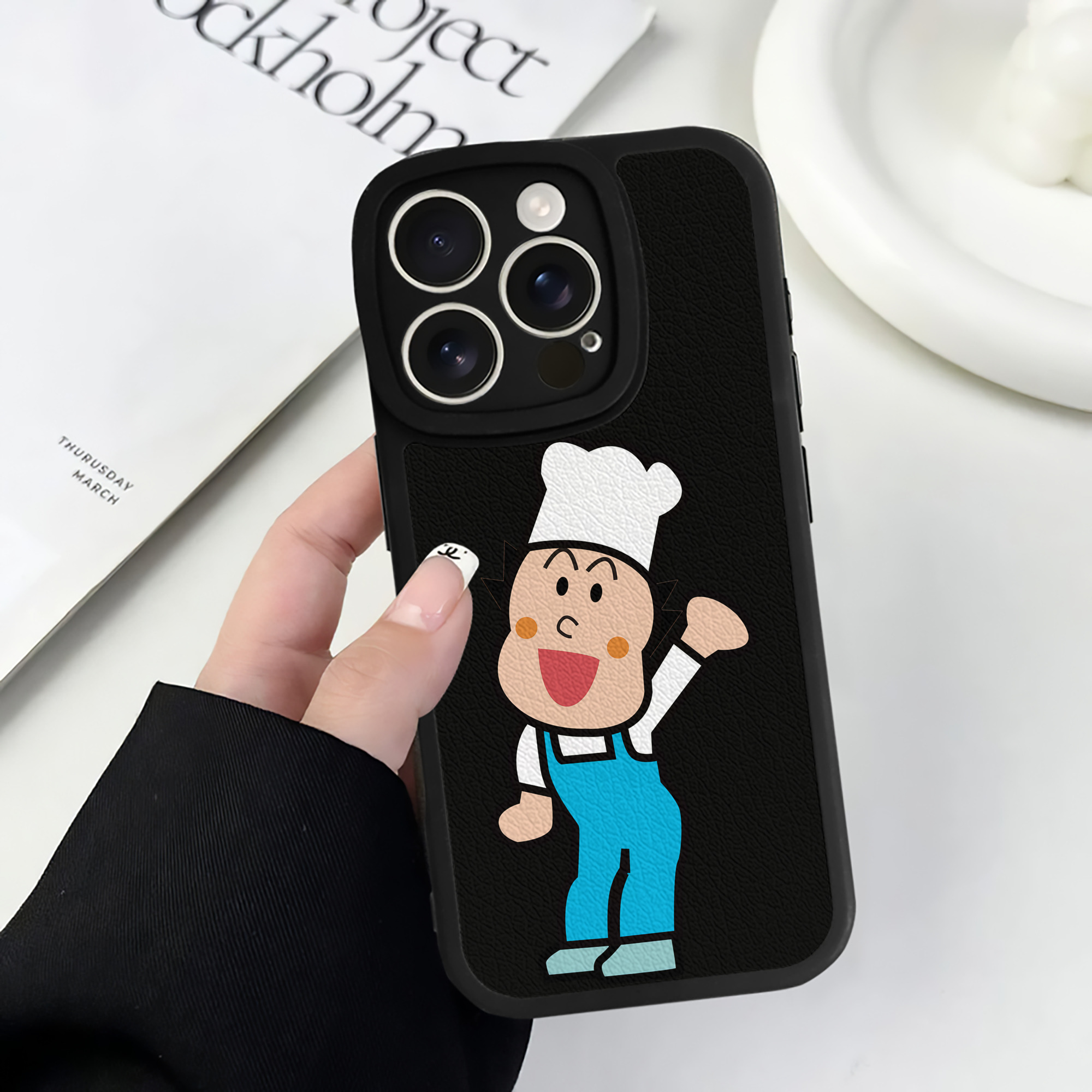 （画像用） アンパンマン Anpanman 【iPhone 16シリーズ対応】シリコンスマホケース（レザー調） 材質：シリコン